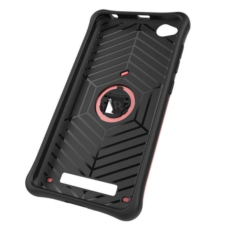 For Xiaomi Redmi 4A Shock-Resistant 360 Degree Spin Sniper Hybrid Case TPU + PC Combination Case with Holder