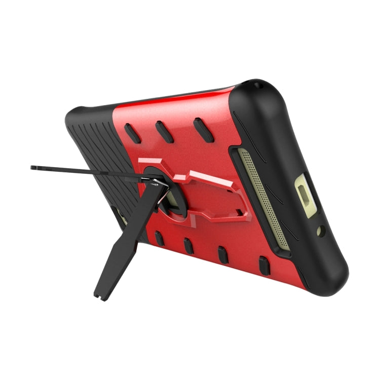 For Xiaomi Redmi 4A Shock-Resistant 360 Degree Spin Sniper Hybrid Case TPU + PC Combination Case with Holder