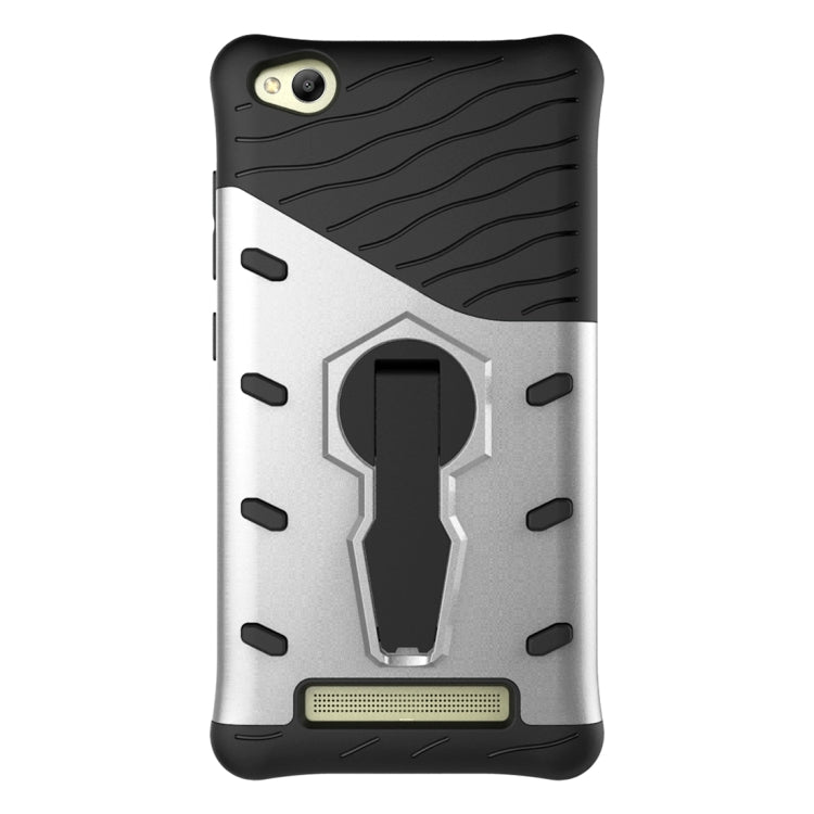 For Xiaomi Redmi 4A Shock-Resistant 360 Degree Spin Sniper Hybrid Case TPU + PC Combination Case with Holder