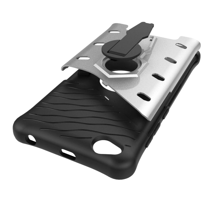 For Xiaomi Redmi 4A Shock-Resistant 360 Degree Spin Sniper Hybrid Case TPU + PC Combination Case with Holder