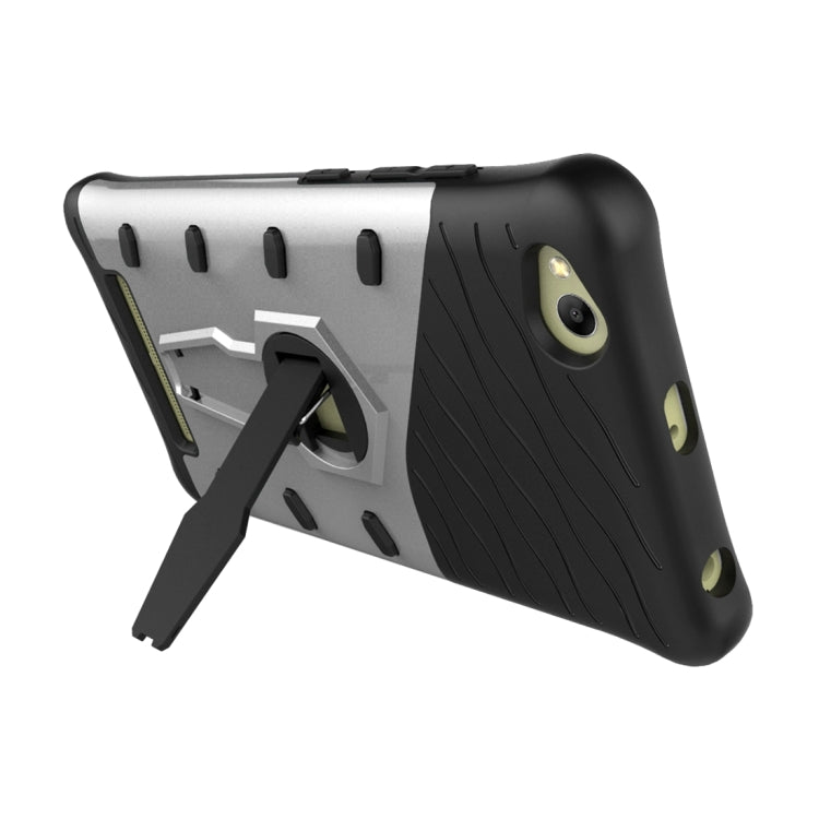 For Xiaomi Redmi 4A Shock-Resistant 360 Degree Spin Sniper Hybrid Case TPU + PC Combination Case with Holder