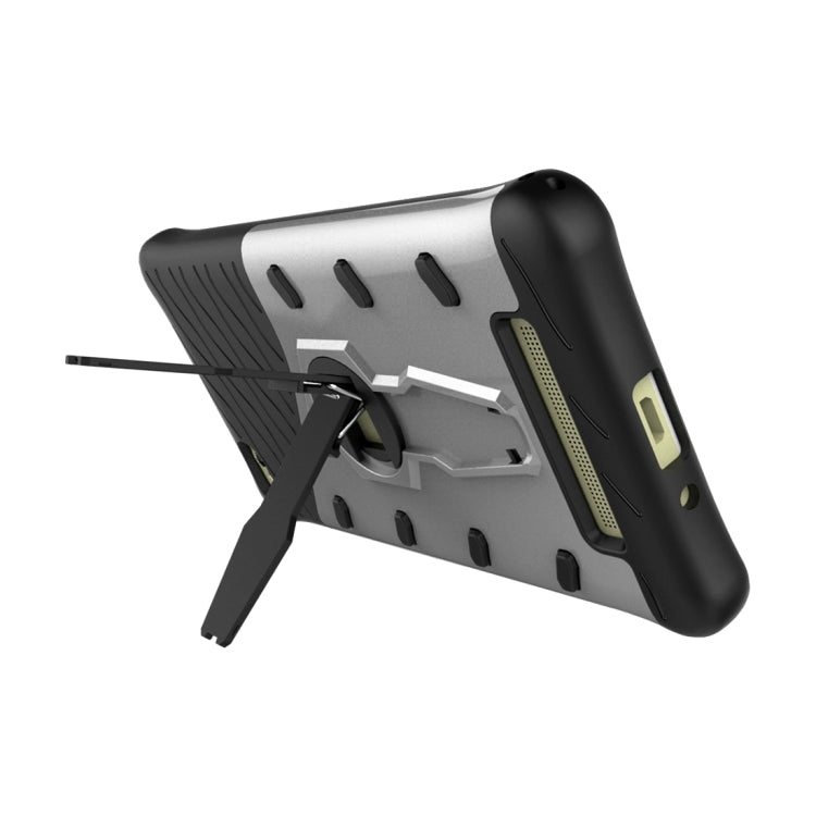 For Xiaomi Redmi 4A Shock-Resistant 360 Degree Spin Sniper Hybrid Case TPU + PC Combination Case with Holder