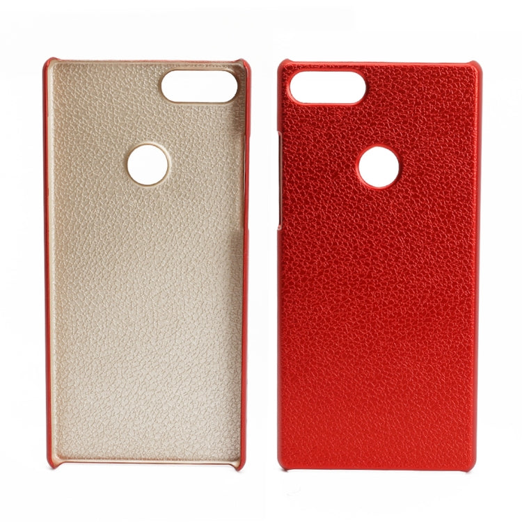 OCUBE for Vernee Mix 2 Litchi Texture Hard PC Protective Cover Back Case (Red)