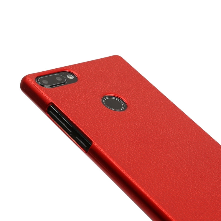 OCUBE for Vernee Mix 2 Litchi Texture Hard PC Protective Cover Back Case (Red)