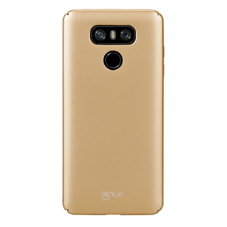 Lenuo for LG G6 PC Ultra-thin Edge Fully Wrapped Up Impact Protection Case(Gold)
