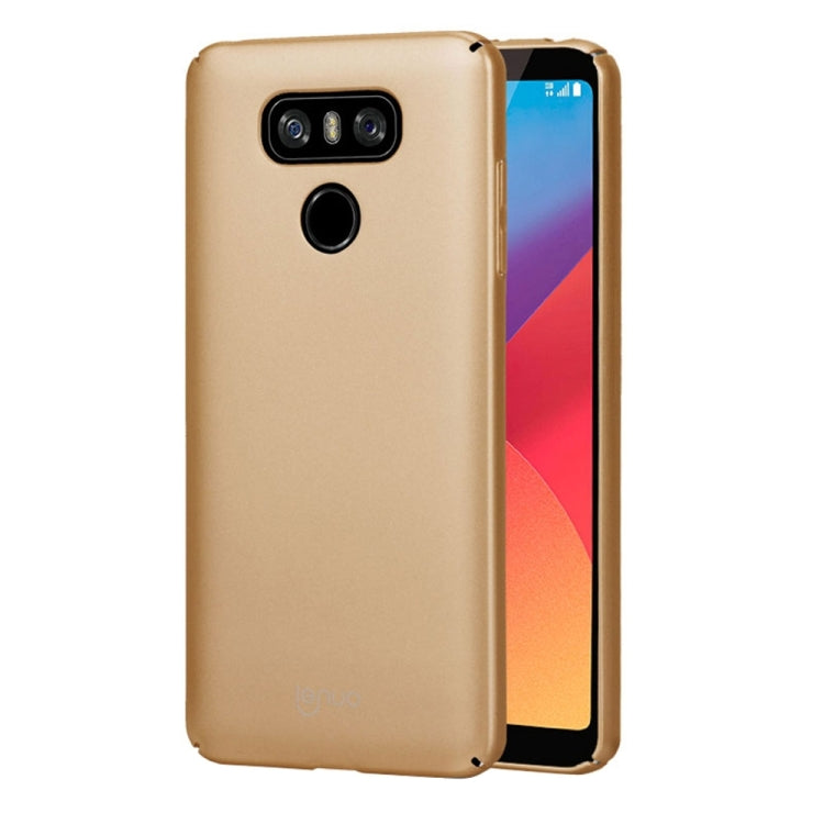 Lenuo for LG G6 PC Ultra-thin Edge Fully Wrapped Up Impact Protection Case(Gold)