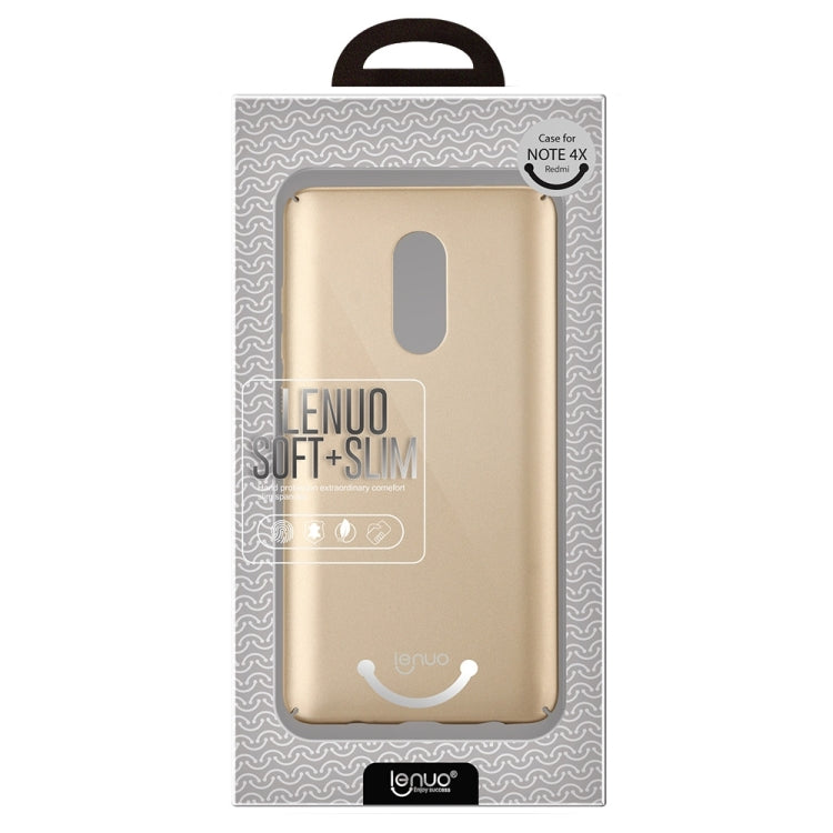 Lenuo for Xiaomi Redmi Note 4X PC Ultra-thin Impact Protection Case(Black)