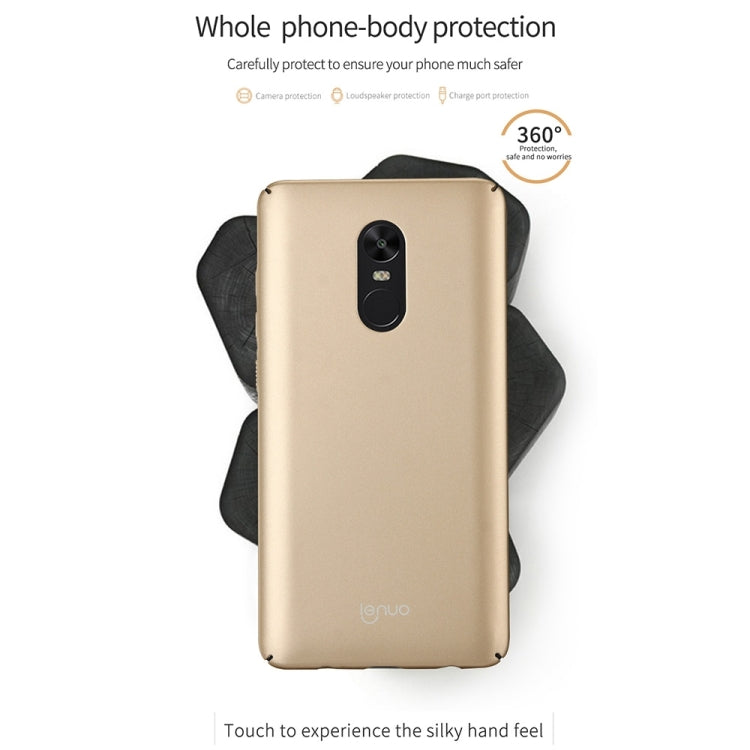 Lenuo for Xiaomi Redmi Note 4X PC Ultra-thin Impact Protection Case(Black)