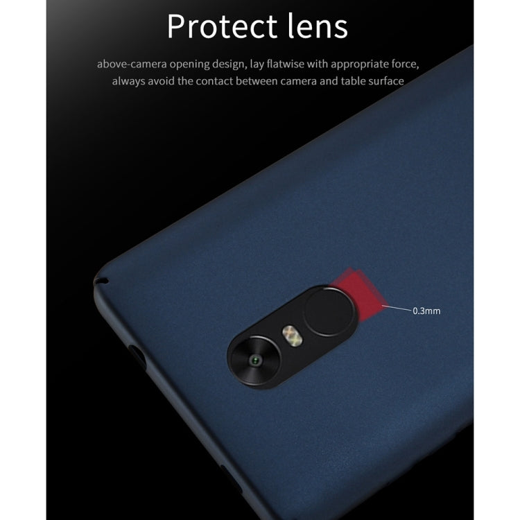 Lenuo for Xiaomi Redmi Note 4X PC Ultra-thin Impact Protection Case(Black)