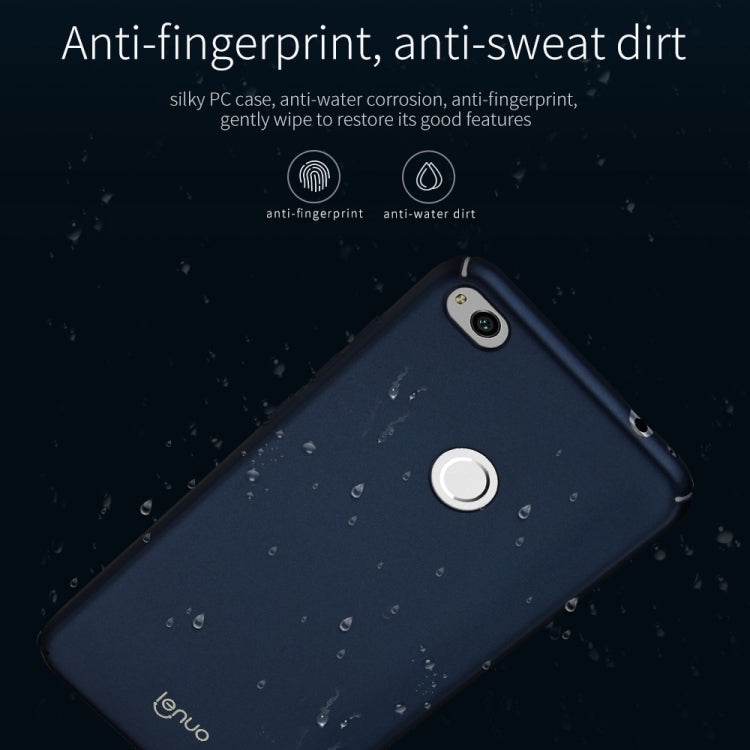 Lenuo for Huawei P8 Lite 2017 PC Ultra-thin Impact Protection Case(Black)