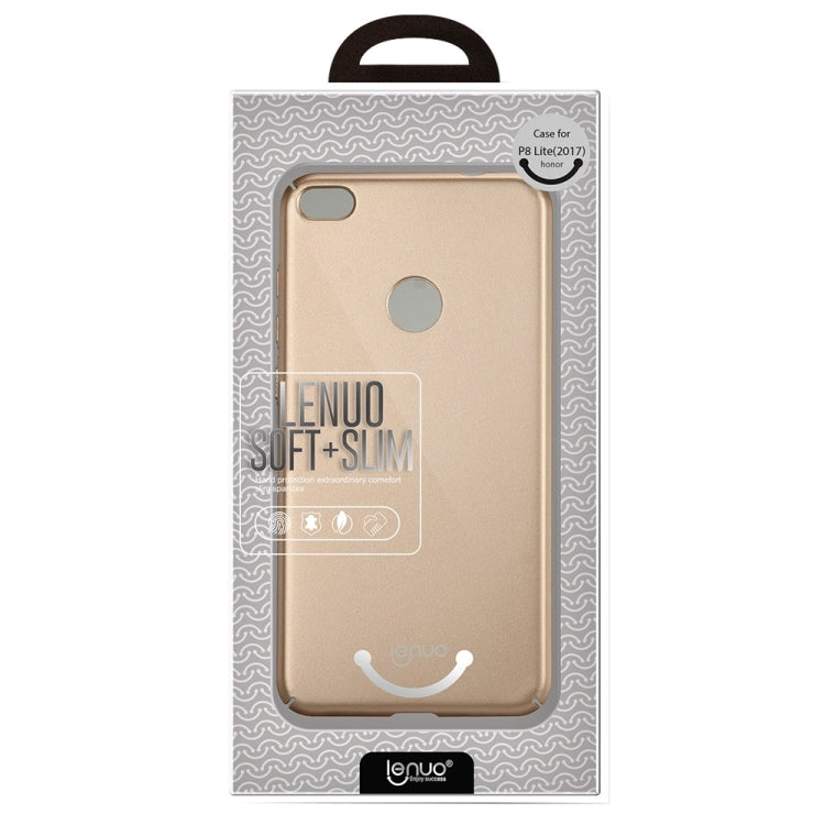 Lenuo for Huawei P8 Lite 2017 PC Ultra-thin Impact Protection Case(Black)