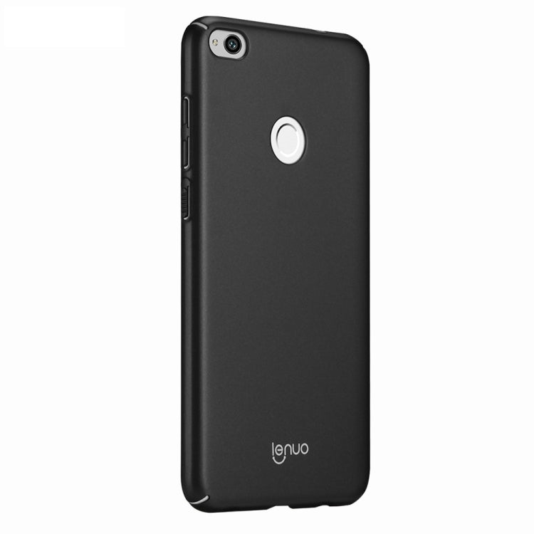 Lenuo for Huawei P8 Lite 2017 PC Ultra-thin Impact Protection Case(Black)