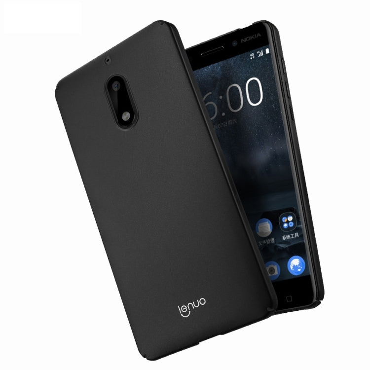 Lenuo for Nokia 6 PC Ultra-thin Impact Protection Case (Black)