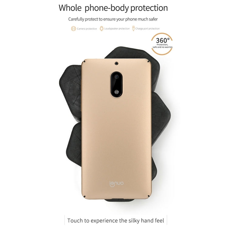 Lenuo for Nokia 6 PC Ultra-thin Impact Protection Case (Black)