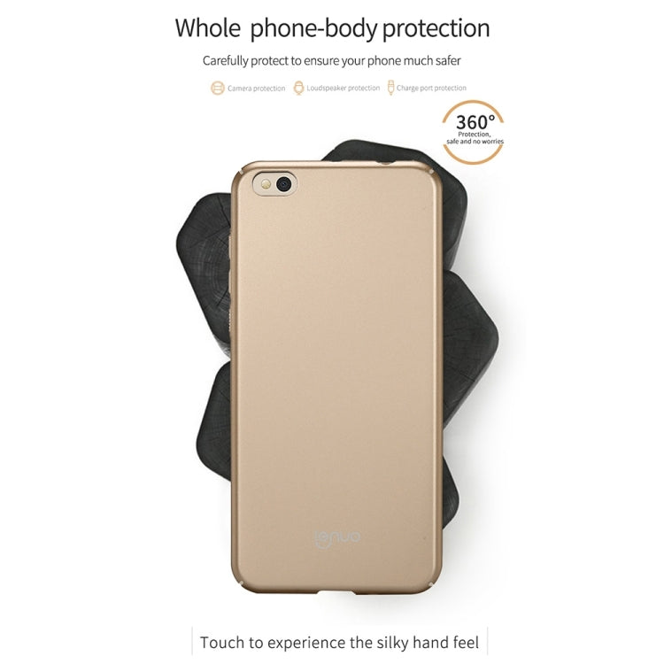 Lenuo for Xiaomi Mi 5c PC Ultra-thin Impact Protection Case (Blue)