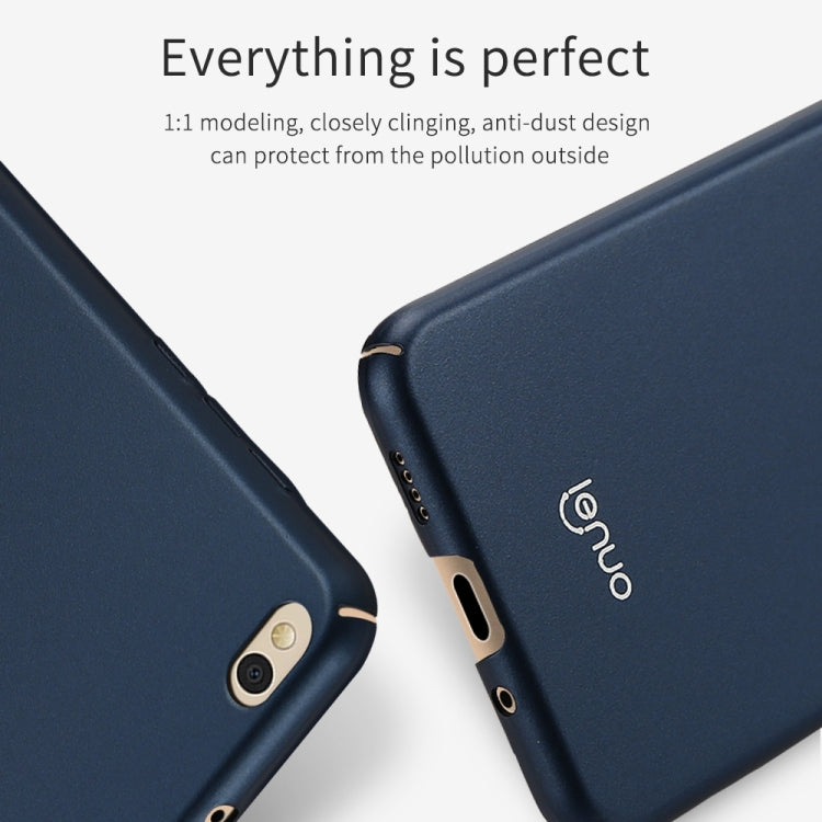 Lenuo for Xiaomi Mi 5c PC Ultra-thin Impact Protection Case (Blue)