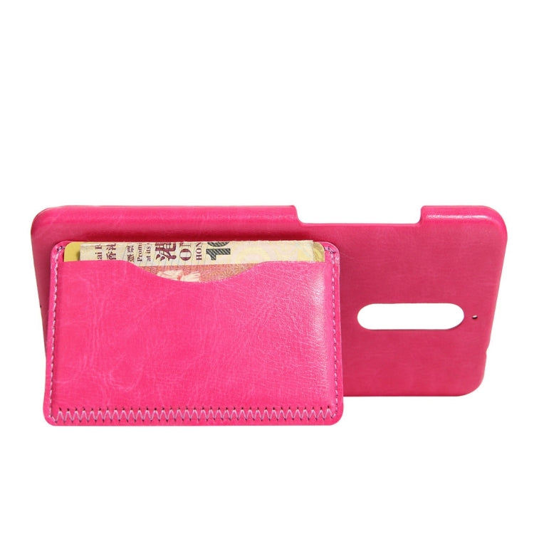 For Huawei Mate 9 Pro Crazy Horse Texture Solid Color Leather Surface PC Protective Case Back Cover with Holder & Card Slot