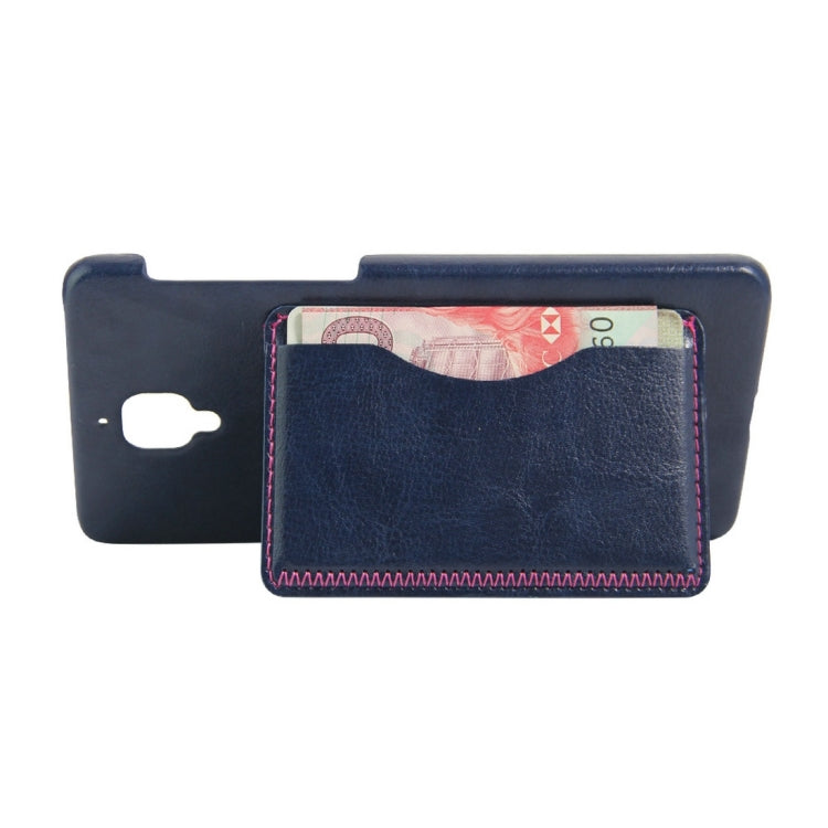 For OnePlus 3 & 3T Crazy Horse Texture Solid Color Leather Surface PC Protective Case Back Cover with Holder & Card Slot