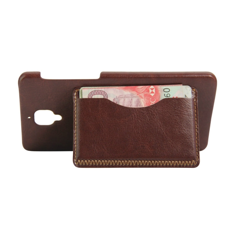 For OnePlus 3 & 3T Crazy Horse Texture Solid Color Leather Surface PC Protective Case Back Cover with Holder & Card Slot