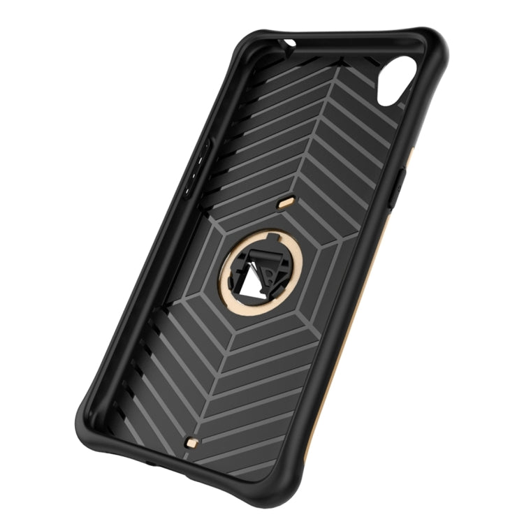 For OPPO A37 / Neo 9 Shock-Resistant 360 Degree Spin Sniper Hybrid Case TPU + PC Combination Case with Holder