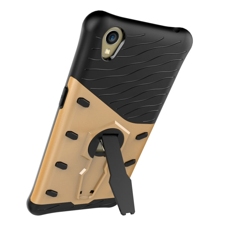 For OPPO A37 / Neo 9 Shock-Resistant 360 Degree Spin Sniper Hybrid Case TPU + PC Combination Case with Holder