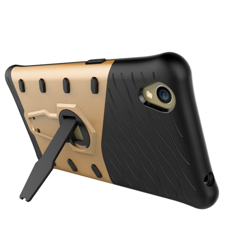 For OPPO A37 / Neo 9 Shock-Resistant 360 Degree Spin Sniper Hybrid Case TPU + PC Combination Case with Holder