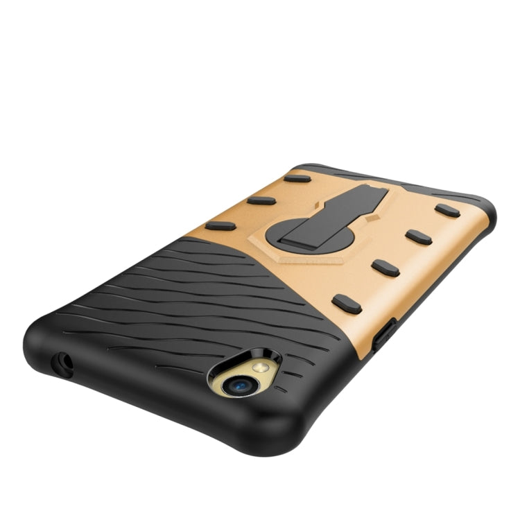 For OPPO A37 / Neo 9 Shock-Resistant 360 Degree Spin Sniper Hybrid Case TPU + PC Combination Case with Holder