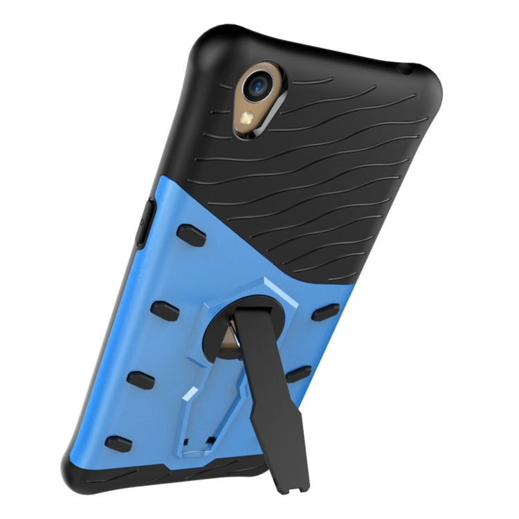 For OPPO A37 / Neo 9 Shock-Resistant 360 Degree Spin Sniper Hybrid Case TPU + PC Combination Case with Holder