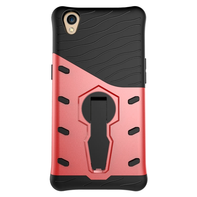 For OPPO A37 / Neo 9 Shock-Resistant 360 Degree Spin Sniper Hybrid Case TPU + PC Combination Case with Holder