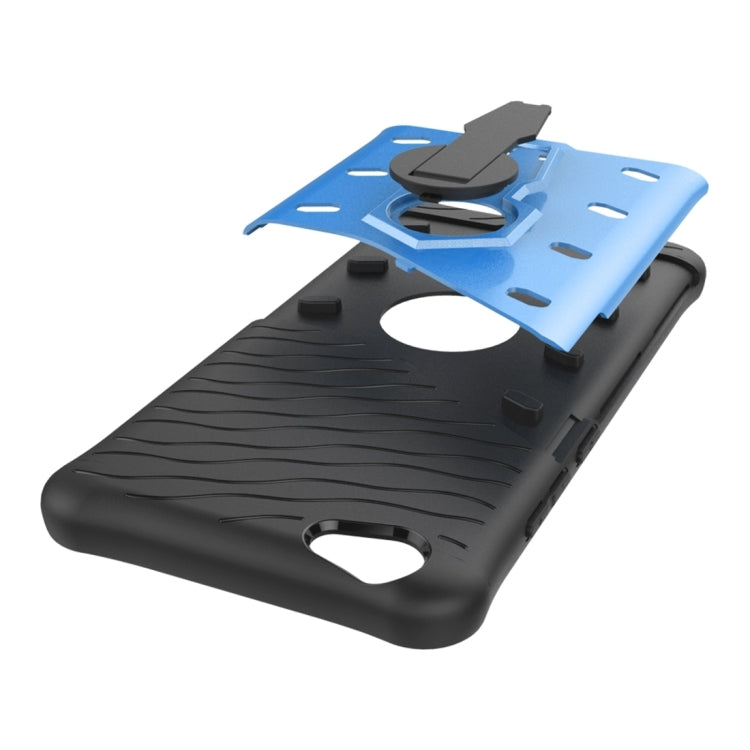 For Vivo V5 / Y67 Shock-Resistant 360 Degree Spin Sniper Hybrid Case TPU + PC Combination Case with Holder