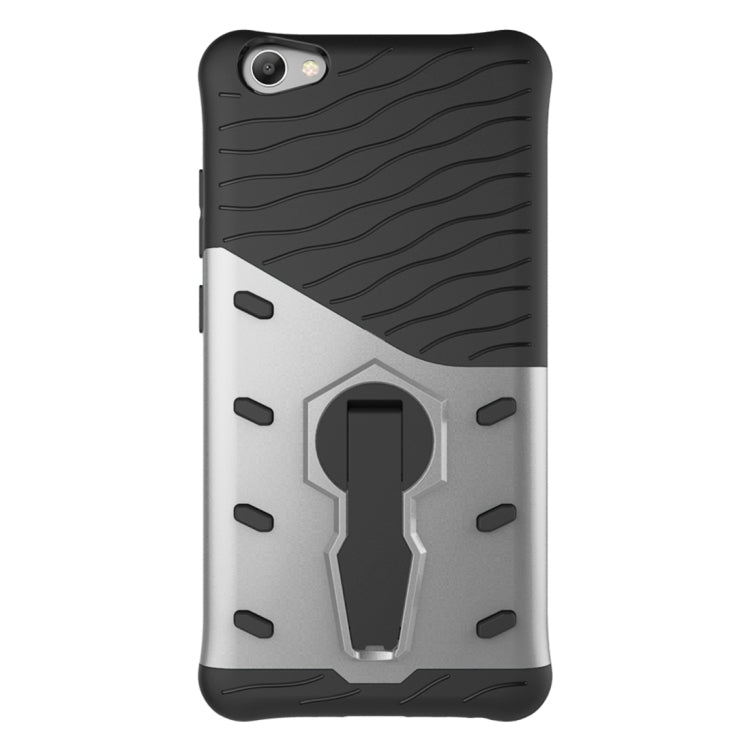 For Vivo V5 / Y67 Shock-Resistant 360 Degree Spin Sniper Hybrid Case TPU + PC Combination Case with Holder