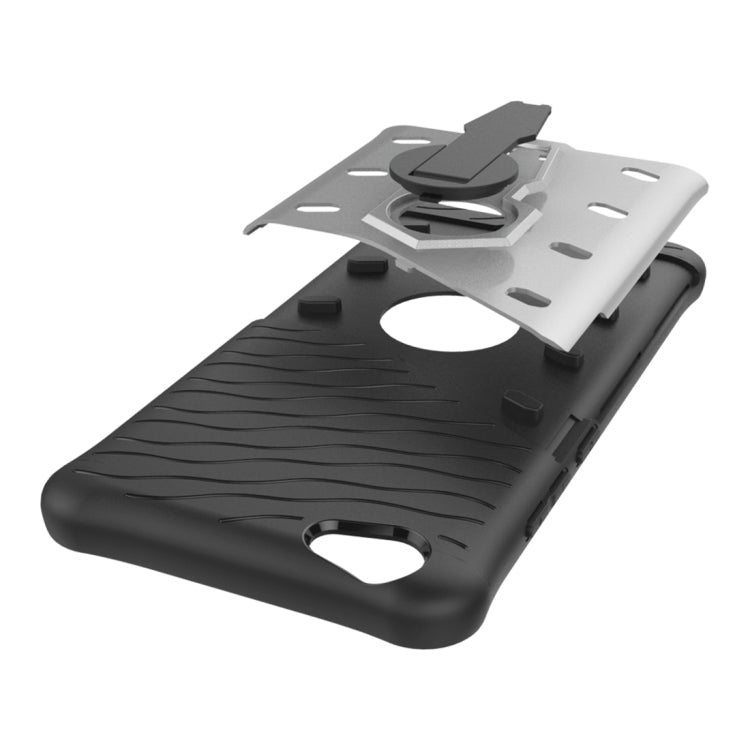 For Vivo V5 / Y67 Shock-Resistant 360 Degree Spin Sniper Hybrid Case TPU + PC Combination Case with Holder