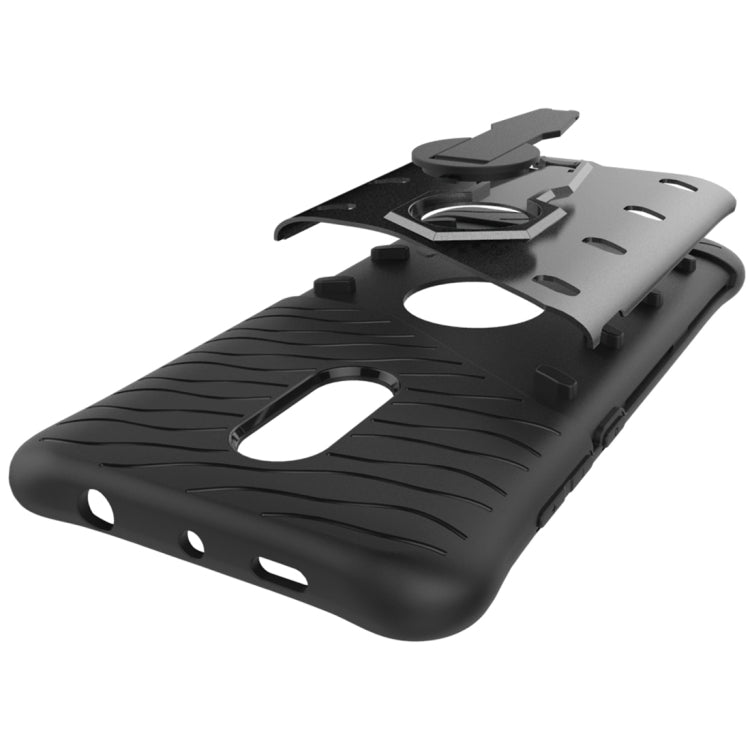 For Xiaomi Redmi Note 4 / 4X Shock-Resistant 360 Degree Spin Sniper Hybrid Case TPU + PC Combination Case with Holder