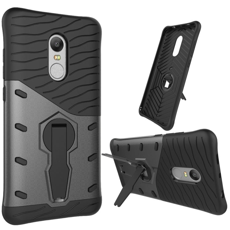 For Xiaomi Redmi Note 4 / 4X Shock-Resistant 360 Degree Spin Sniper Hybrid Case TPU + PC Combination Case with Holder
