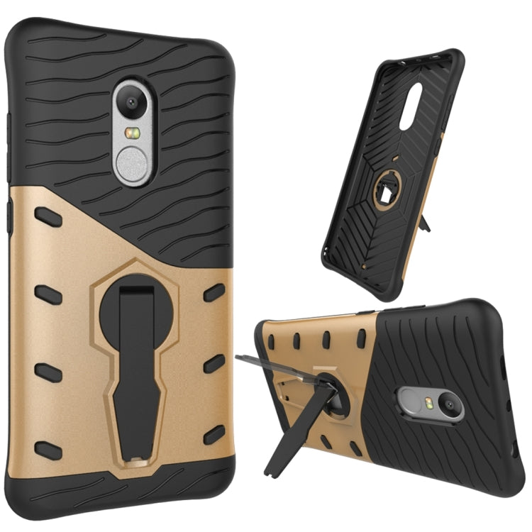 For Xiaomi Redmi Note 4 / 4X Shock-Resistant 360 Degree Spin Sniper Hybrid Case TPU + PC Combination Case with Holder