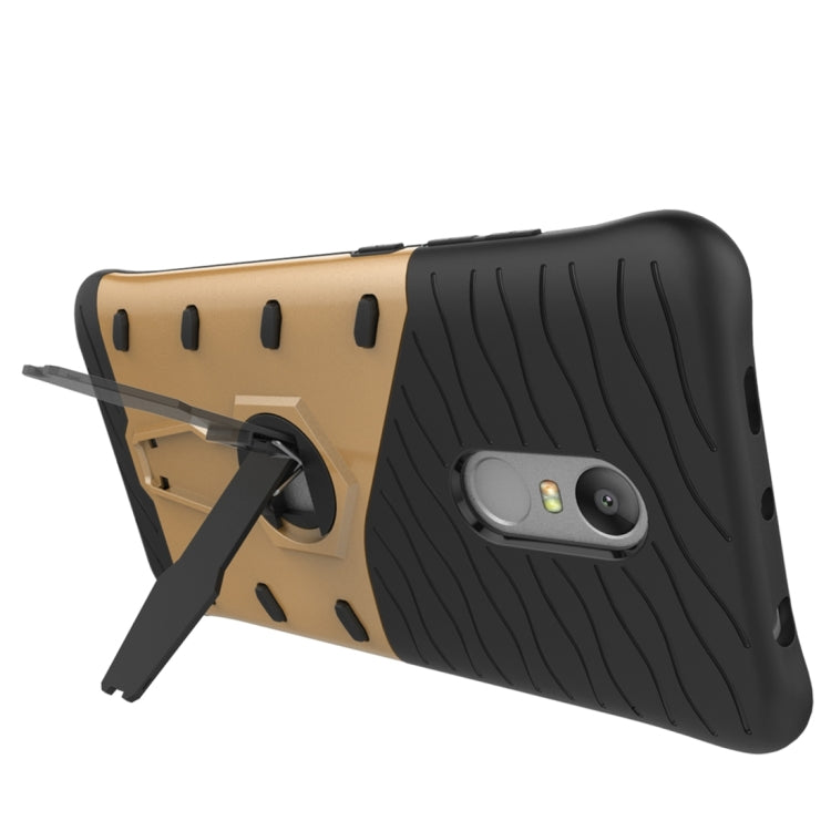 For Xiaomi Redmi Note 4 / 4X Shock-Resistant 360 Degree Spin Sniper Hybrid Case TPU + PC Combination Case with Holder