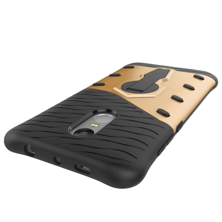 For Xiaomi Redmi Note 4 / 4X Shock-Resistant 360 Degree Spin Sniper Hybrid Case TPU + PC Combination Case with Holder