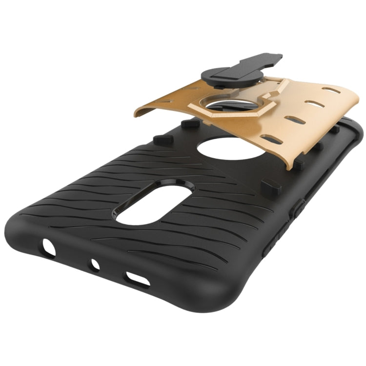 For Xiaomi Redmi Note 4 / 4X Shock-Resistant 360 Degree Spin Sniper Hybrid Case TPU + PC Combination Case with Holder