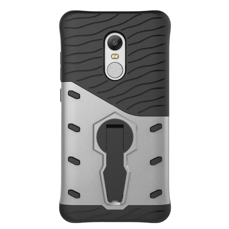 For Xiaomi Redmi Note 4 / 4X Shock-Resistant 360 Degree Spin Sniper Hybrid Case TPU + PC Combination Case with Holder