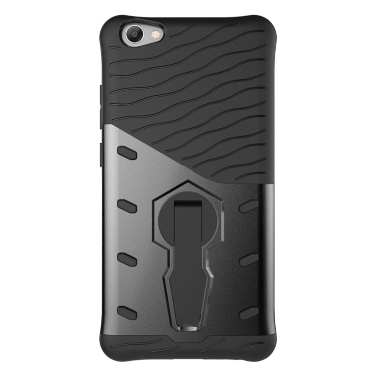 For Vivo V5 Lite / Y66 Shock-Resistant 360 Degree Spin Sniper Hybrid Case TPU + PC Combination Case with Holder