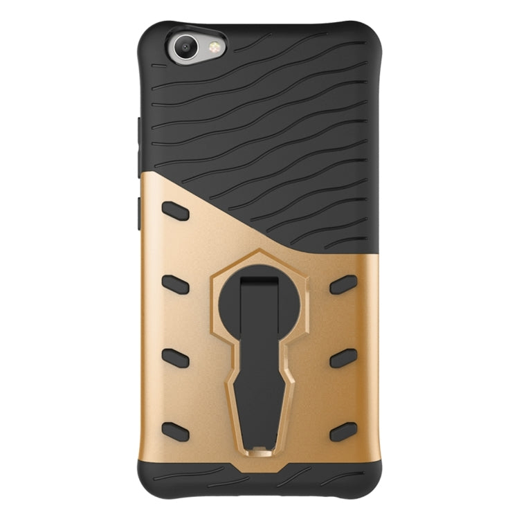 For Vivo V5 Lite / Y66 Shock-Resistant 360 Degree Spin Sniper Hybrid Case TPU + PC Combination Case with Holder
