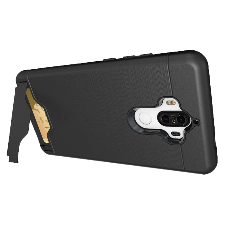 For Huawei Mate 9 Brushed Texture Separable PC + TPU Protective Combination Back Case with Holder & Card Slot