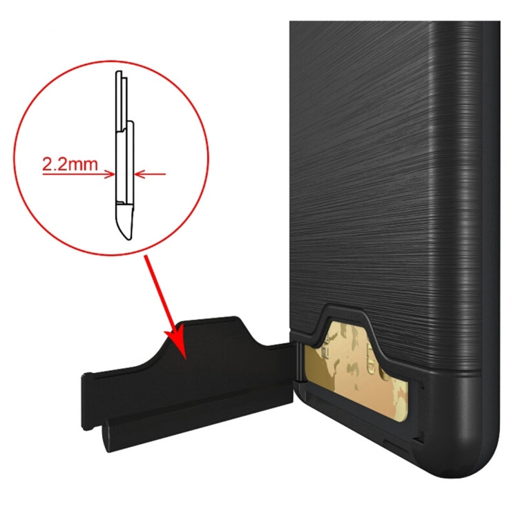 For Huawei Mate 9 Brushed Texture Separable PC + TPU Protective Combination Back Case with Holder & Card Slot