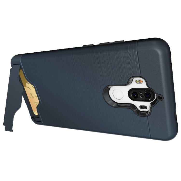 For Huawei Mate 9 Brushed Texture Separable PC + TPU Protective Combination Back Case with Holder & Card Slot