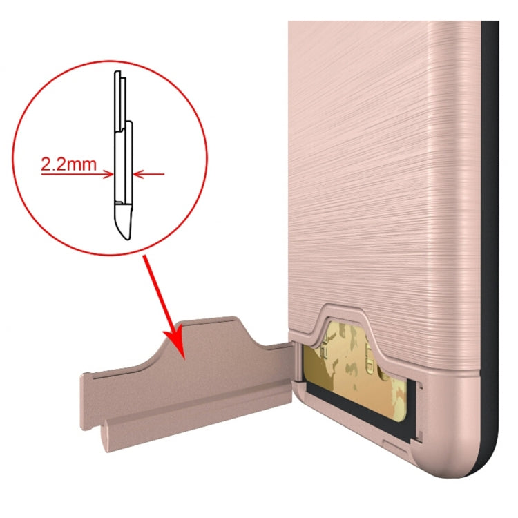 For Huawei Mate 9 Brushed Texture Separable PC + TPU Protective Combination Back Case with Holder & Card Slot