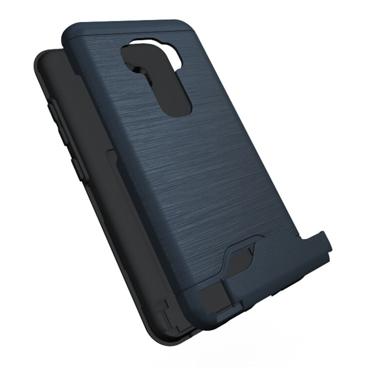 For ASUS ZenFone 3 / ZE552KL Brushed Texture Separable PC + TPU Protective Combination Back Case with Holder & Card Slot