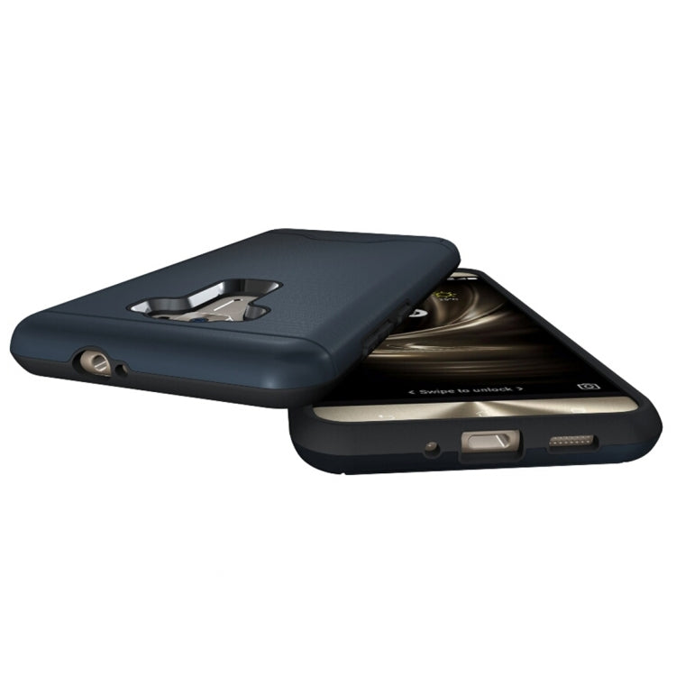 For ASUS ZenFone 3 / ZE552KL Brushed Texture Separable PC + TPU Protective Combination Back Case with Holder & Card Slot