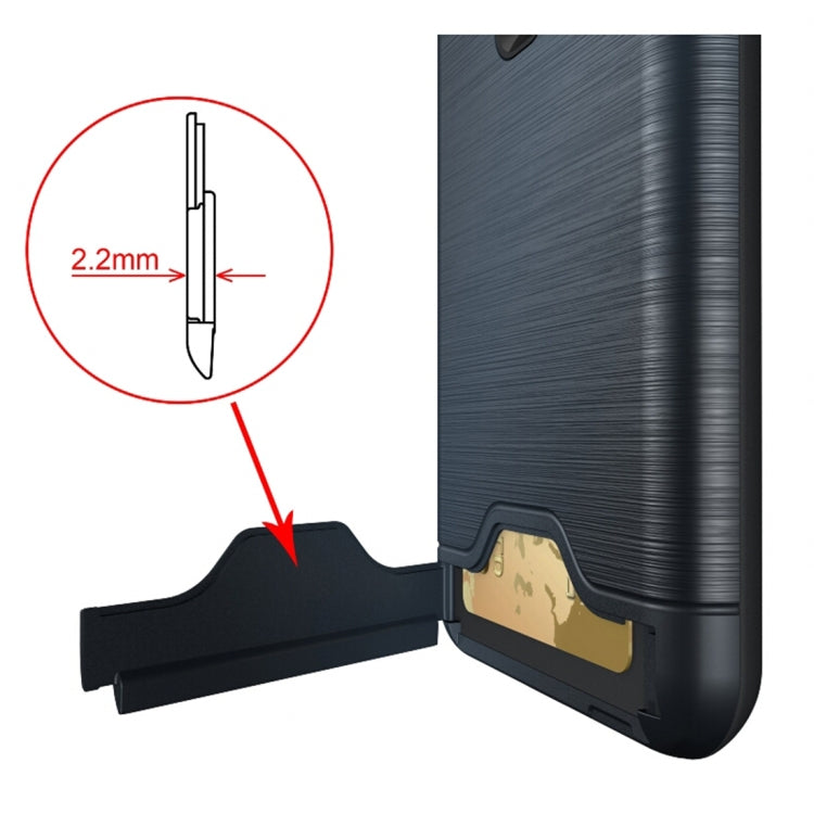 For ASUS ZenFone 3 / ZE552KL Brushed Texture Separable PC + TPU Protective Combination Back Case with Holder & Card Slot