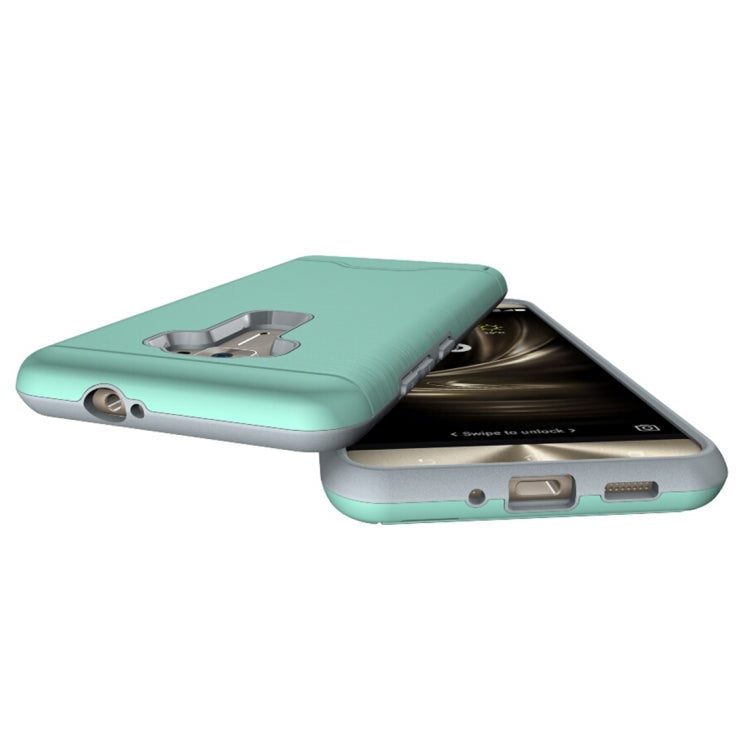 For ASUS ZenFone 3 / ZE552KL Brushed Texture Separable PC + TPU Protective Combination Back Case with Holder & Card Slot