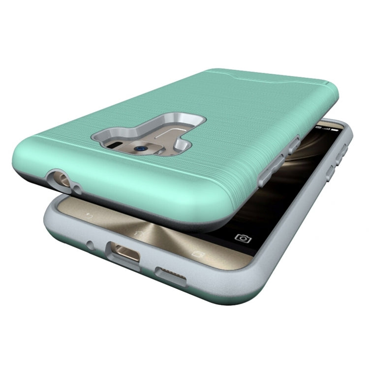 For ASUS ZenFone 3 / ZE552KL Brushed Texture Separable PC + TPU Protective Combination Back Case with Holder & Card Slot